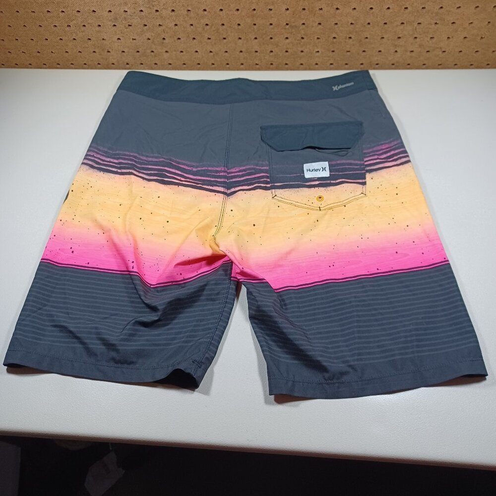 Hurley mens colorful striped Phanton swim surf board shorts 30 - Picture 4 of 5